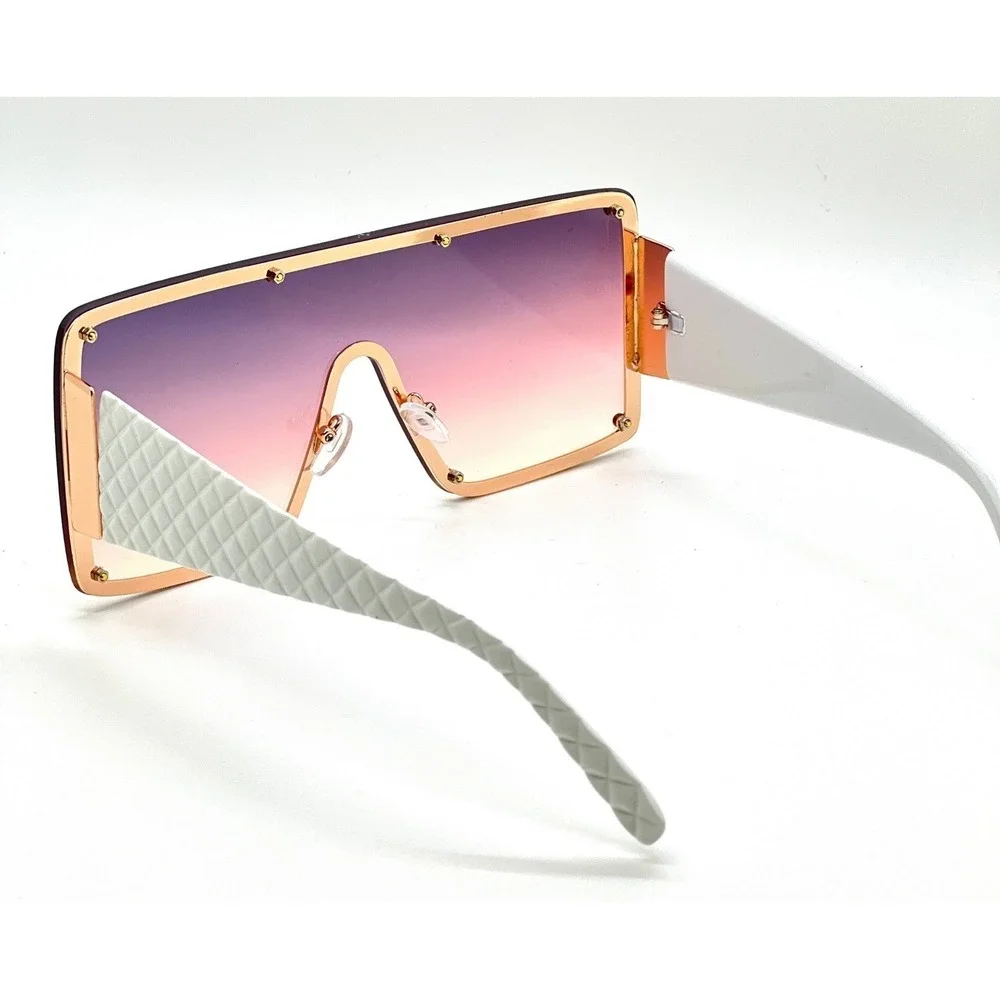 Women Retro Shield‎ Style Party Club Rave DJ Ski Beach SUN GLASSES Burgundy 2026